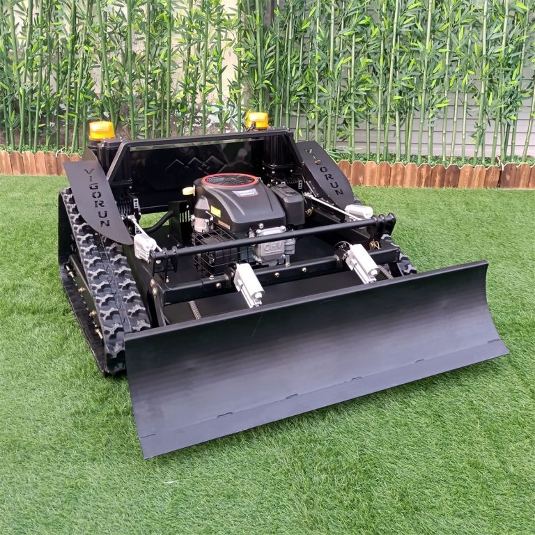wireless track-mounted grass cutter machine for swamp